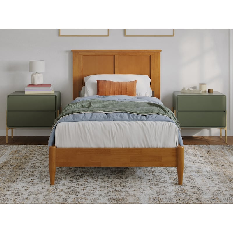 Charlotte Solid Wood Low Profile Platform Bed