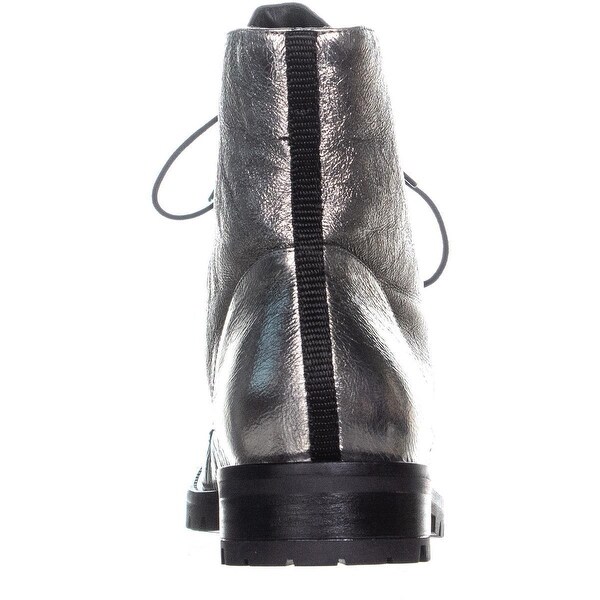 pewter combat boots