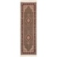 preview thumbnail 4 of 5, SAFAVIEH Couture Hand-knotted Tabriz Herati Aranita Traditional Oriental Wool Rug with Fringe 2' x 9' Runner - Assorted