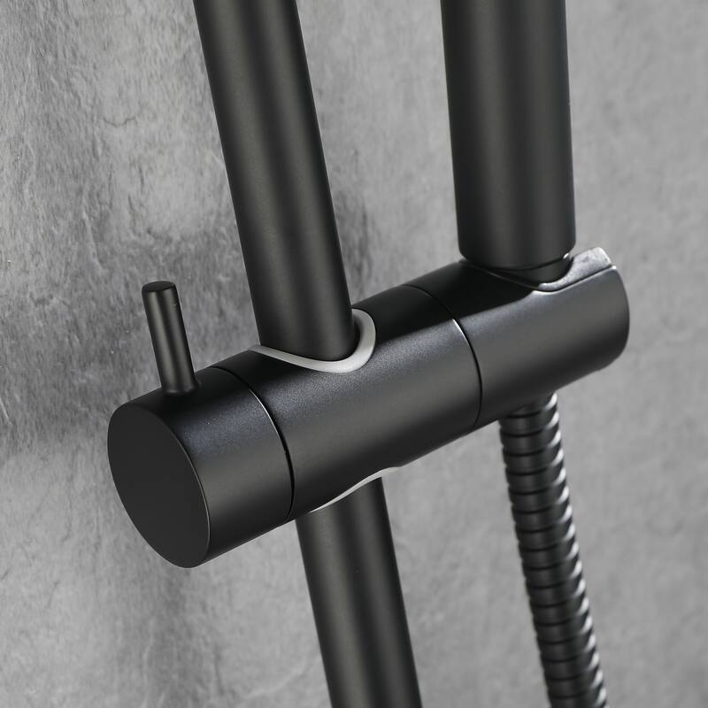 Topcraft Stainless Steel Handheld Shower with 28-Inch Slide Bar