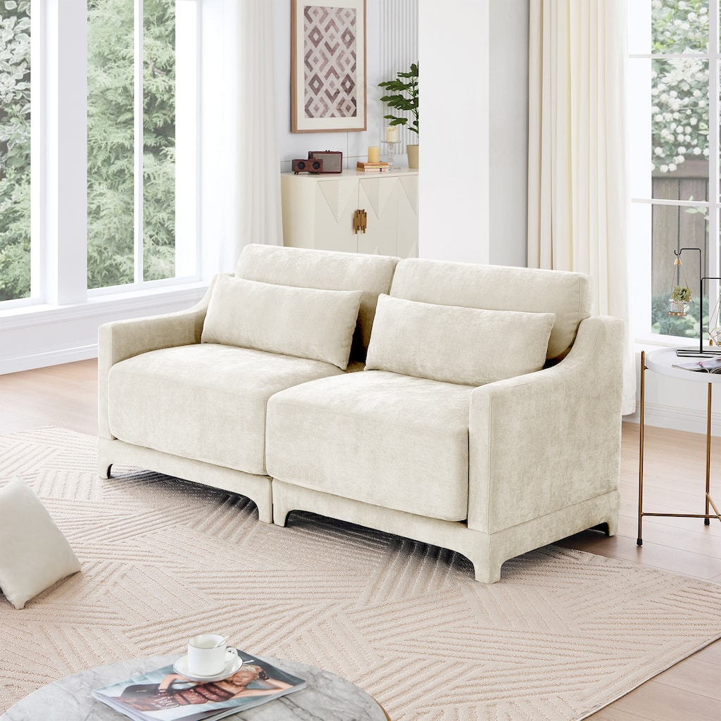 GDFStudio - Llewellyn Two-Seater Chenille Sofa