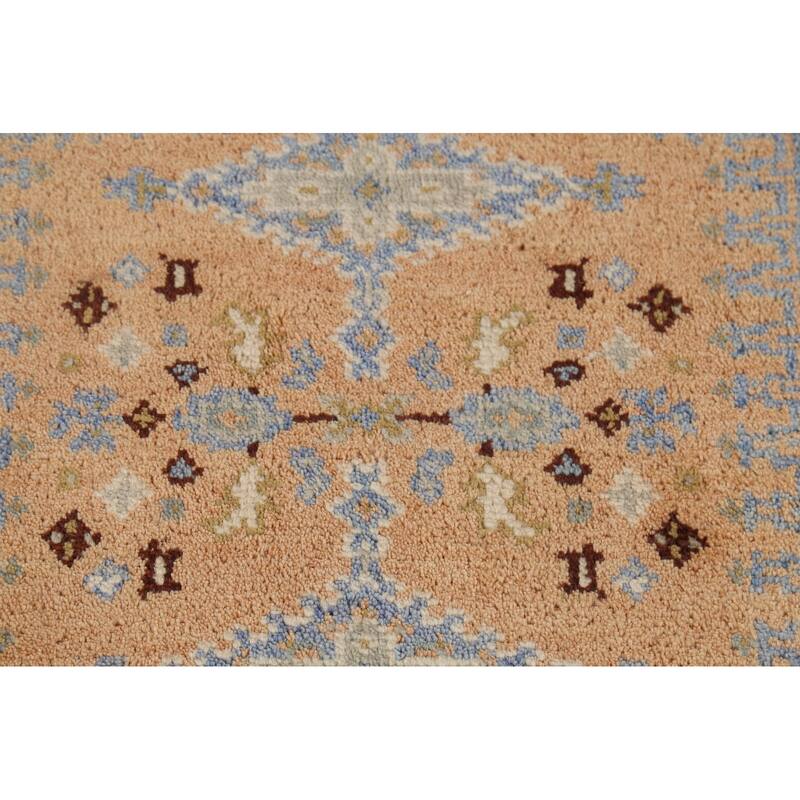 Geometric Viss Oriental Runner Rug Hand-Knotted Wool Carpet - 2'5"x 8'2"