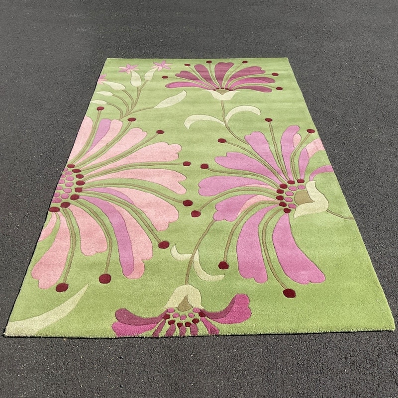 HERAT ORIENTAL Handmade Light Wool Rug - 5' x 8'