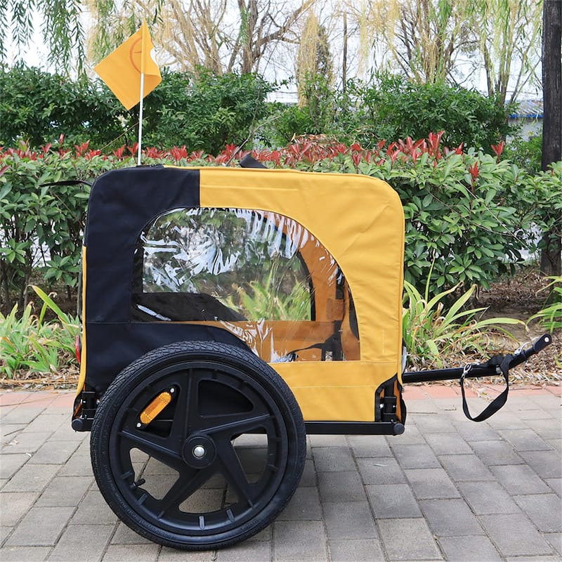 Outdoor Pet Jogging Stroller Foldable Dog Carriers Bicycle Trailer