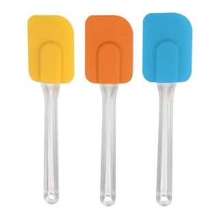 3pcs Flexible Silicone Spatula Set Heat Resistant Non Stick - 7.3" x 1.7"(L*W)