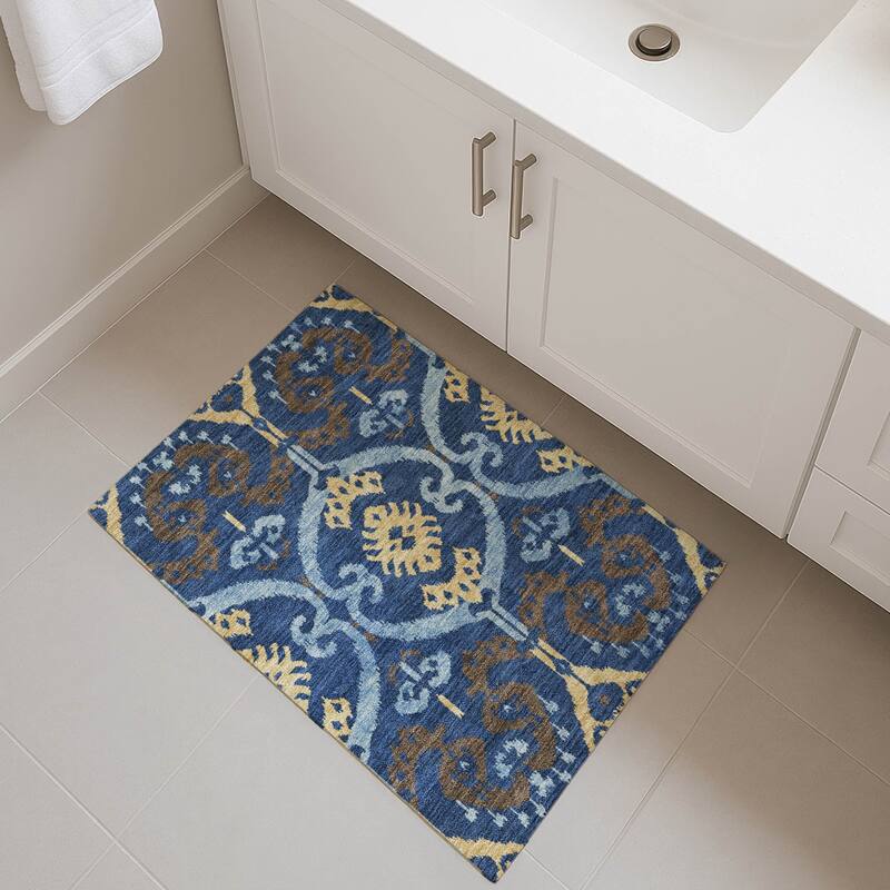 Machine Washable Indoor/ Outdoor Global Empire Chantille Rug