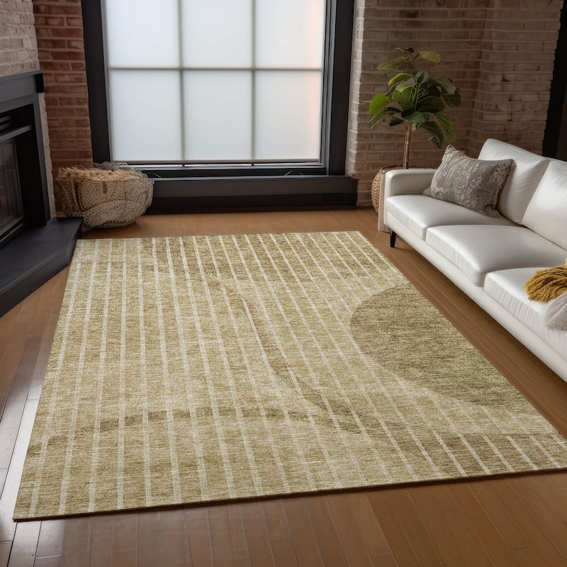Machine Washable Indoor/ Outdoor Chantille Contemporary Rug