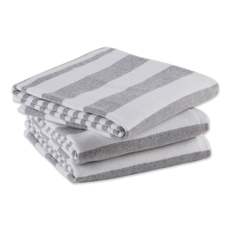 Asst Barn Red French Terry Dishtowel Set/3