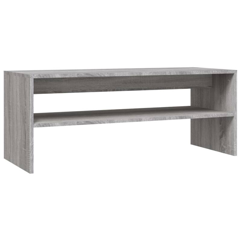 vidaXL Coffee Table Grey Sonoma Engineered Wood Medium Coffee Table - 15.7 x 39.4 x 15.7 in
