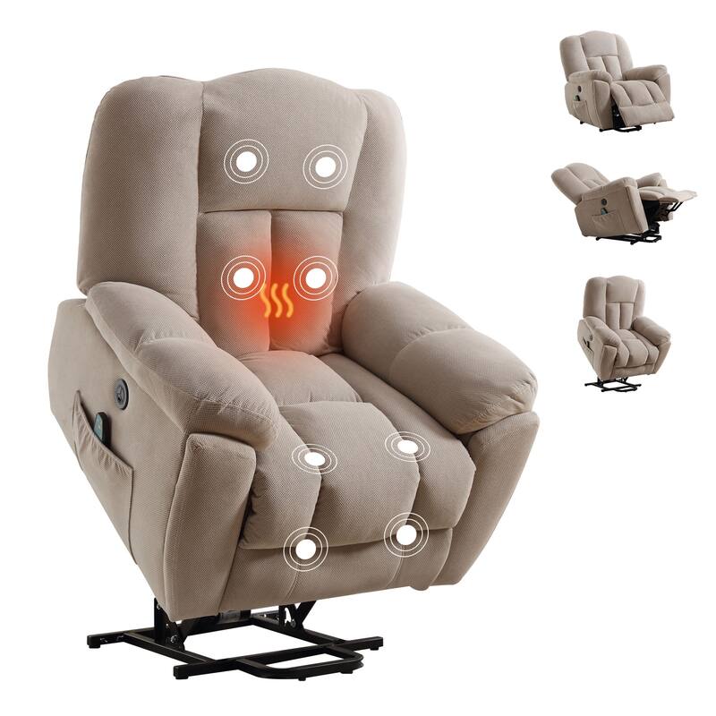 Power Lift Recliner Chair with Heat and Massage