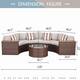 Nuon Wicker Outdoor 5-piece Sectional Set by Havenside Home