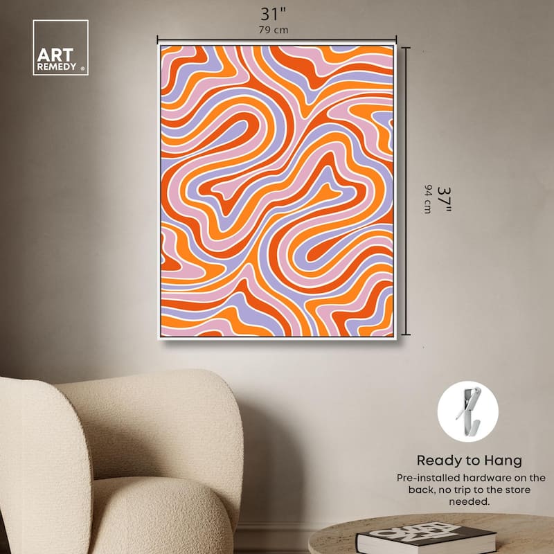 Bubble Gum Retro I Canvas by Art Remedy