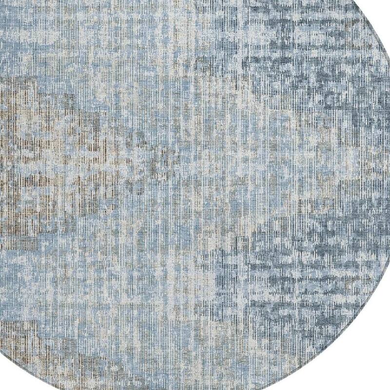 HomeRoots Geometric Transitional Rectangle Outdoor Rug