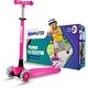 preview thumbnail 45 of 49, Kids Scooter 3 Wheel Kick Scooter for Children and Toddlers Adjustable Handlebar with LED Wheel Lights – Indoor and Outdoor Fun pink