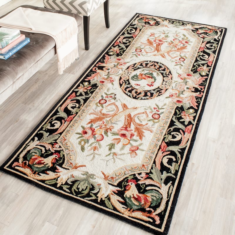 SAFAVIEH Handmade Chelsea Myranda French Country Rooster Wool Rug