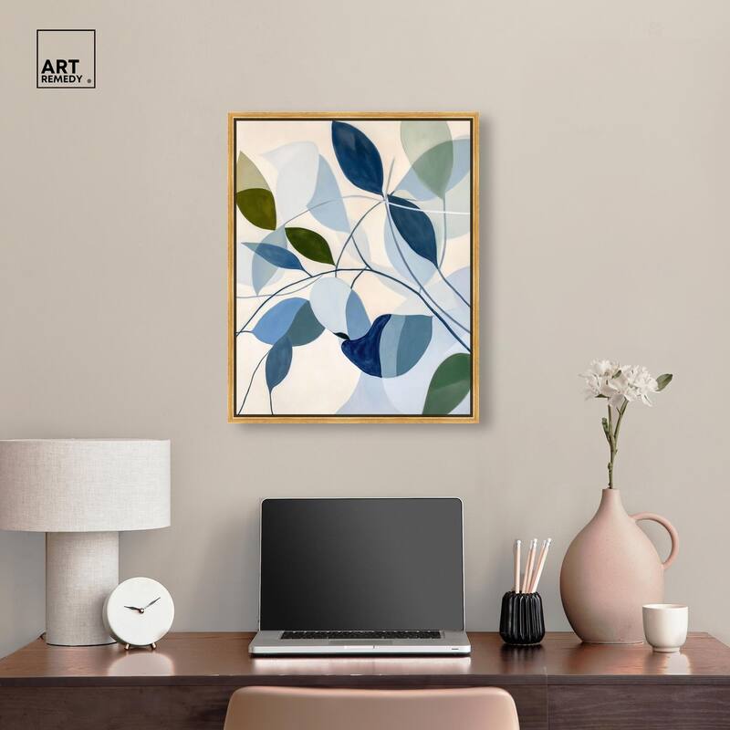 Woven Botanicals I Canvas by Art Remedy