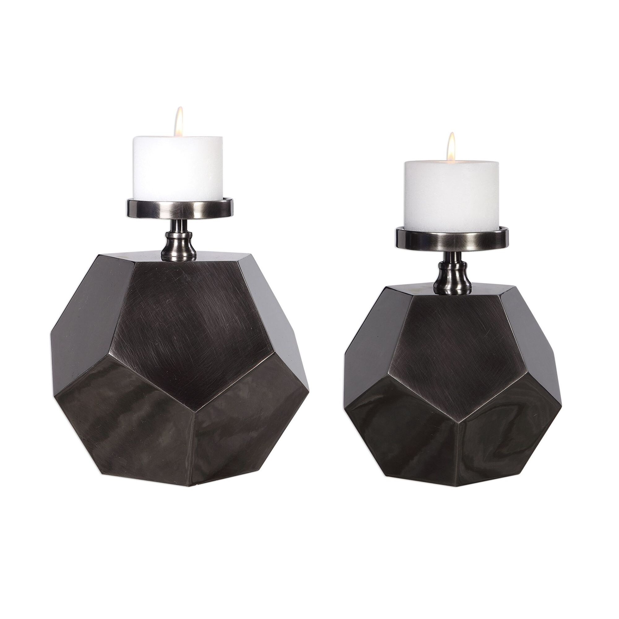 wide candle holders