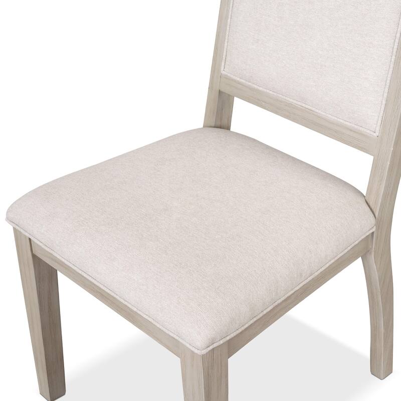 Furniture of America Billet Modern 5-Piece Natural Oak Wood Dining Table Set