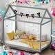 preview thumbnail 1 of 31, Twin Size Classic Wooden Wooden House Bed Gray