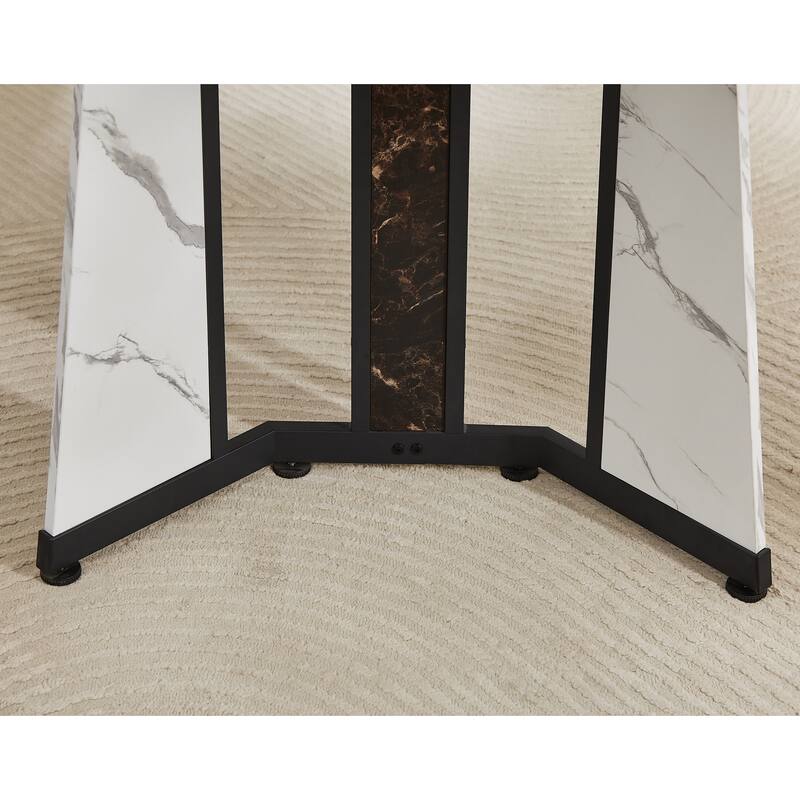 70.9"Rectangular Large Dining Table, Waterproof Large Desk for 8 People, Deluxe Family Dining Table with Adjustable Legs