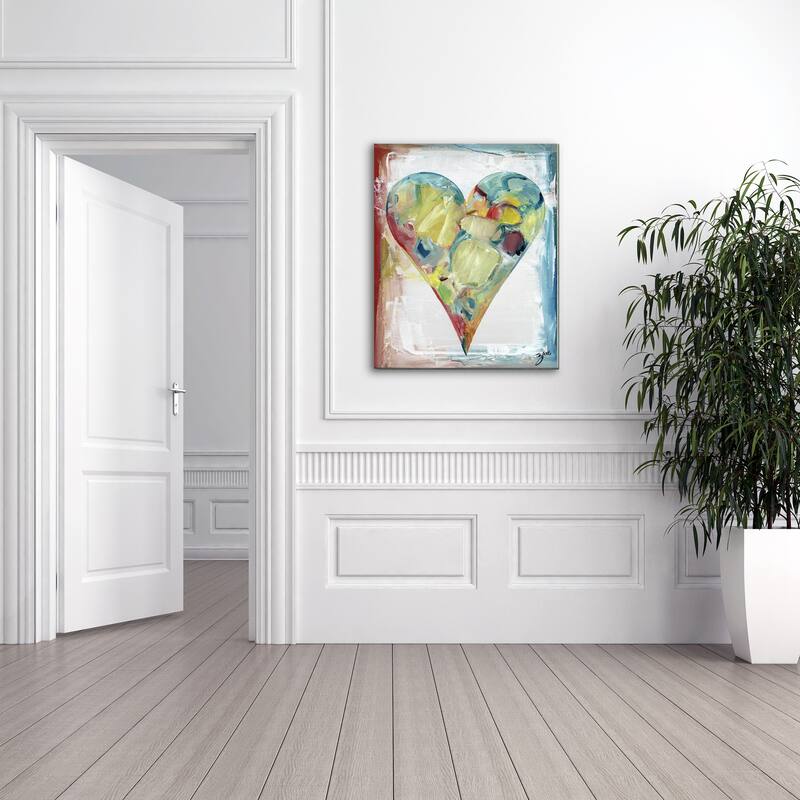 'Daniel' Heartwork Wrapped Canvas Wall Art
