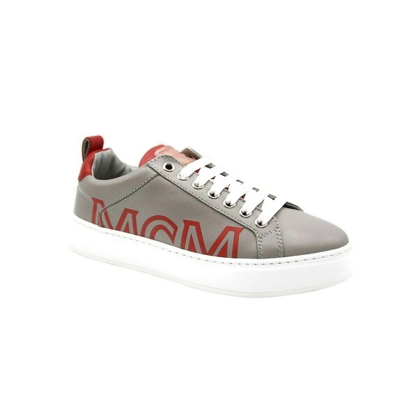 mcm red sneakers