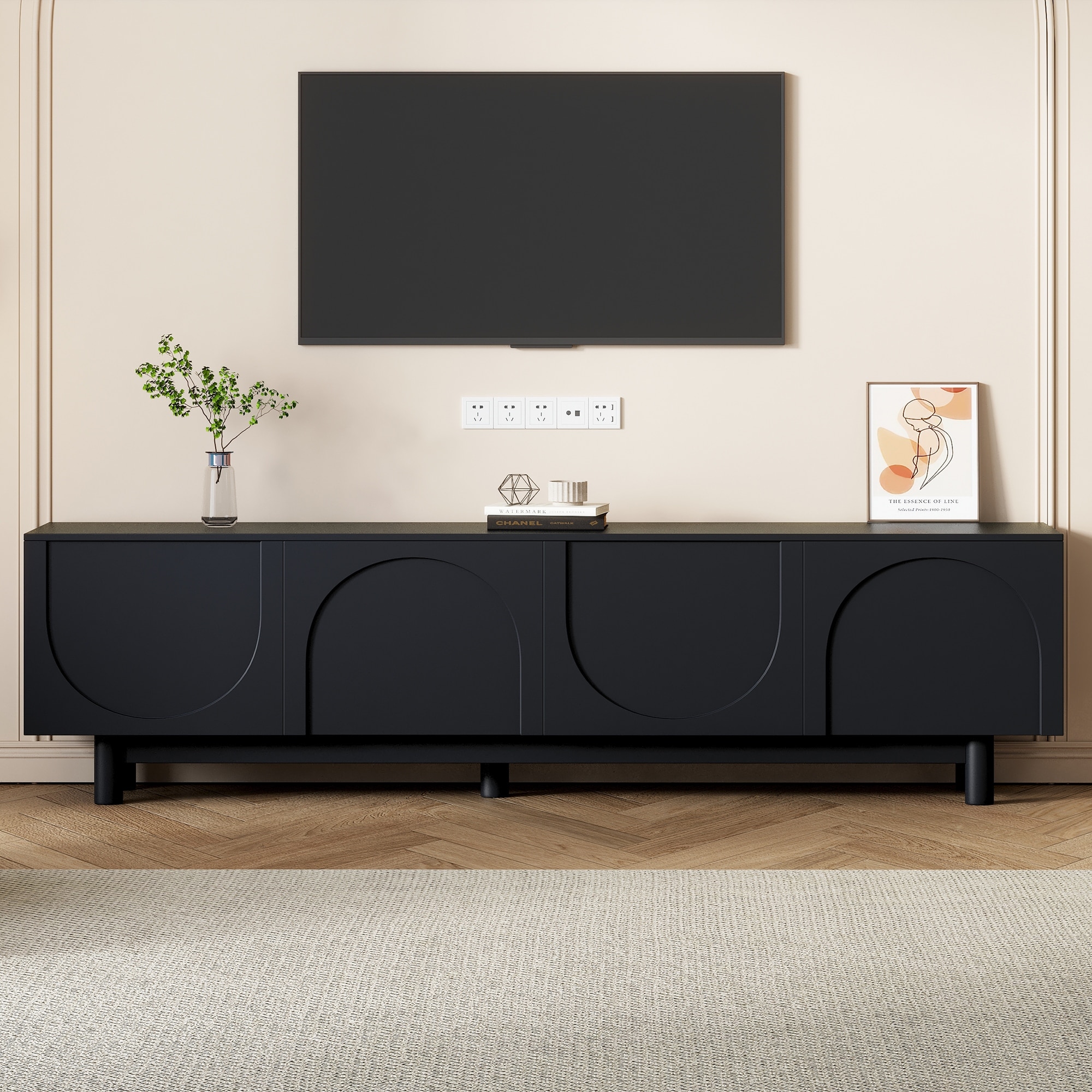 TV Stand with Storage for TVs up to 78" - Entertainment Center