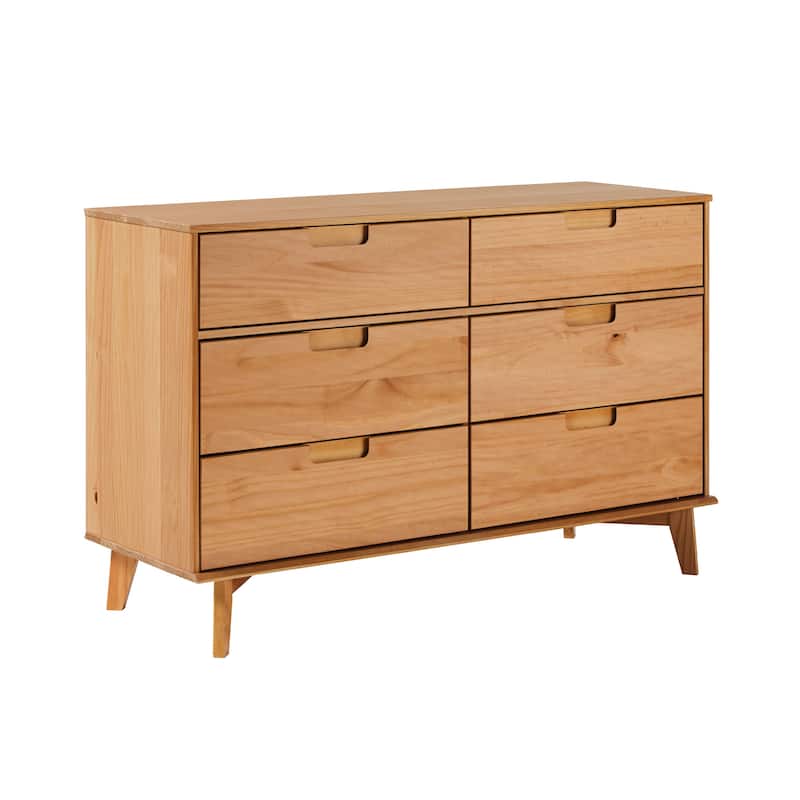 Middlebrook Gammelstaden Mid-Century Solid Wood 6-Drawer Dresser