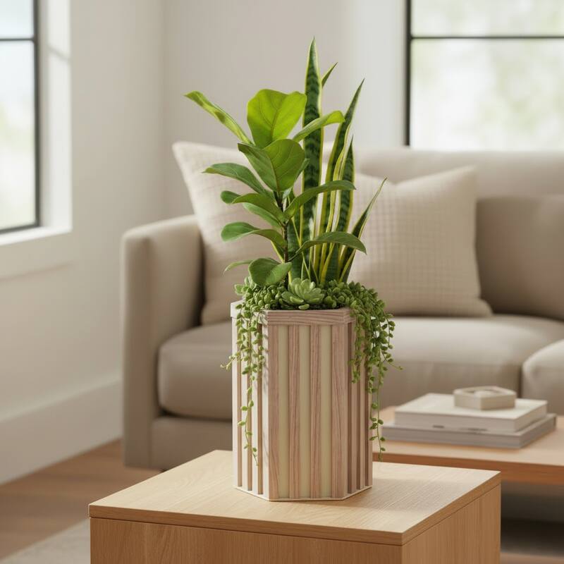 Hexagon Column Planter