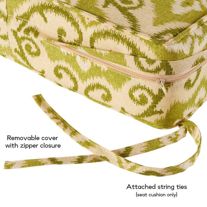 Outdoor 2-Piece Reversible Deep Seat Cushion Set (Cushions Only)