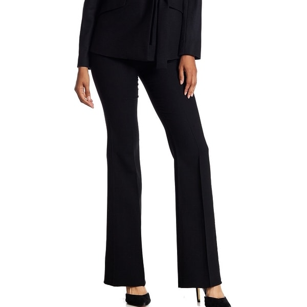 womens black flare dress pants