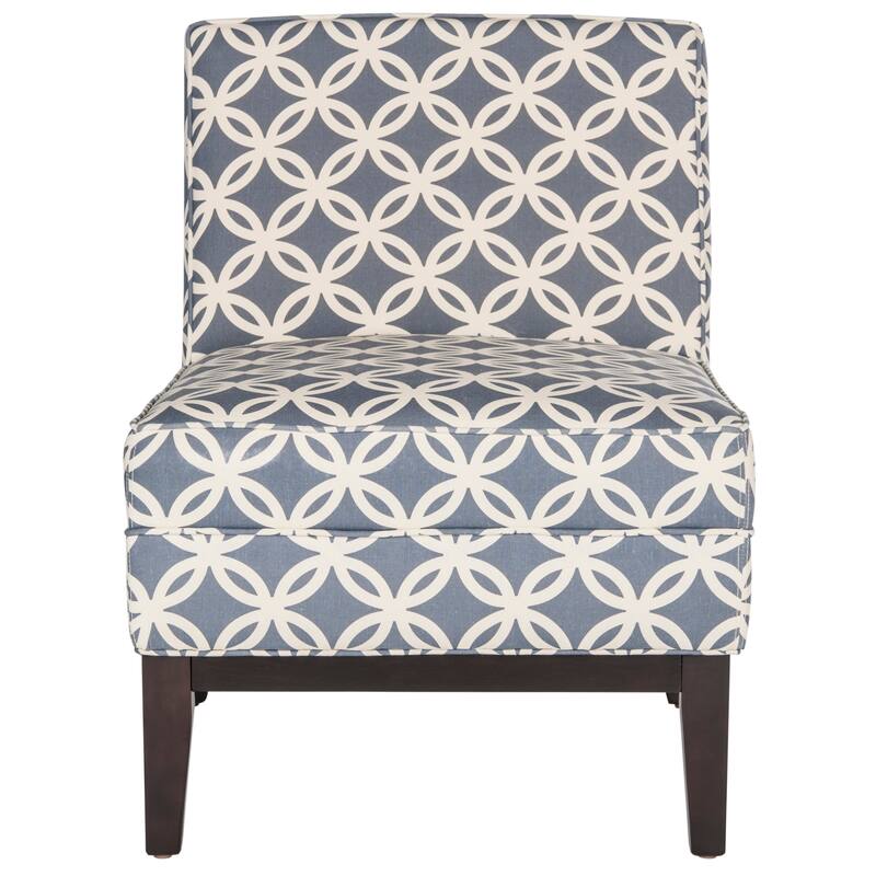 SAFAVIEH Armond Blue Accent Chair - 25.2" x 31.9" x 33" - 25.2" x 31.9" x 33" - Blue