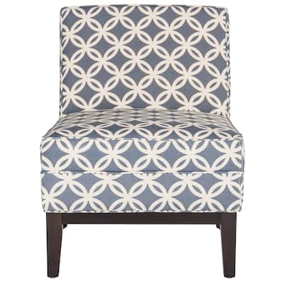 SAFAVIEH Armond Blue Accent Chair - 25.2" x 31.9" x 33"