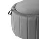 preview thumbnail 56 of 55, 30" W Round Velvet Upholstered Storage Ottoman with Flip Top Tray
