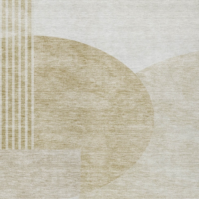 HomeRoots Geometric Transitional Rectangle Outdoor Rug