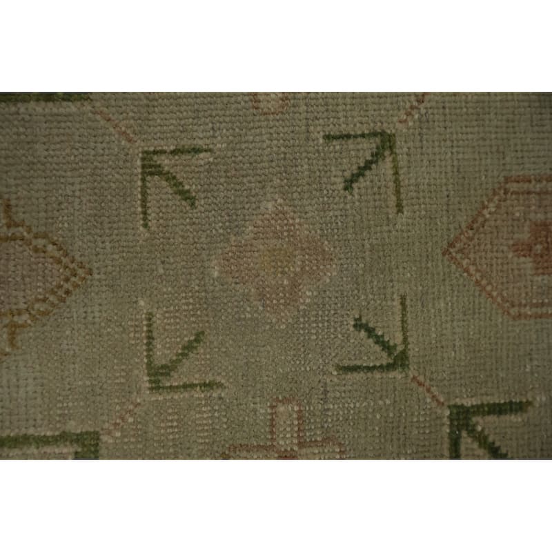 Hand Knotted Oriental 100% Wool Carpet Traditional Floral Beige & Ivories Ziegler Area Rug - 16' 8'' X 8' 0''