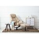 preview thumbnail 5 of 9, Recliner with Ottoman Cream