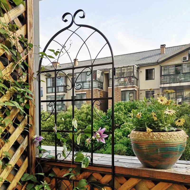 2 Pack Metal Garden Rustproof Trellis for Climbing Plants