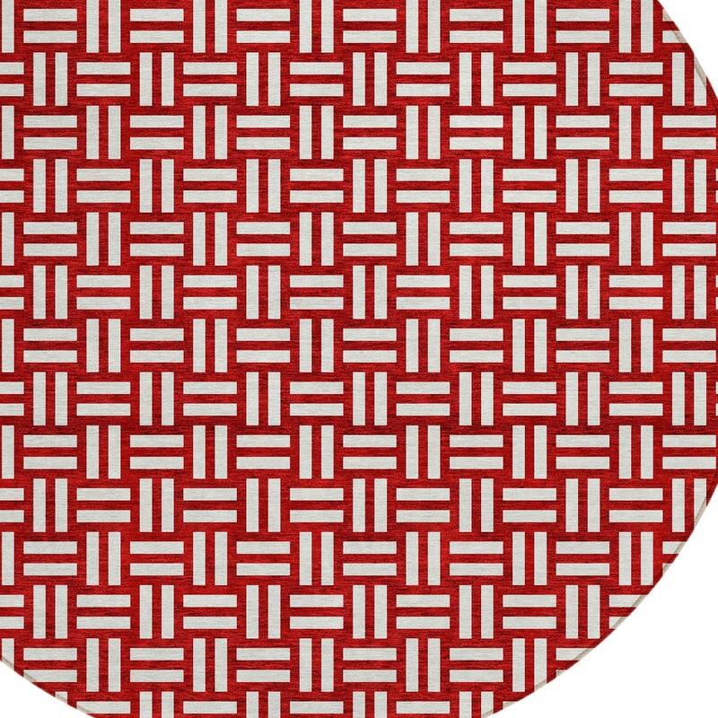 HomeRoots Geometric Transitional Rectangle Outdoor Rug