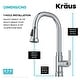 preview thumbnail 22 of 144, Kraus 2-Function 1-Handle 1-Hole Pulldown Sprayer Brass Kitchen Faucet