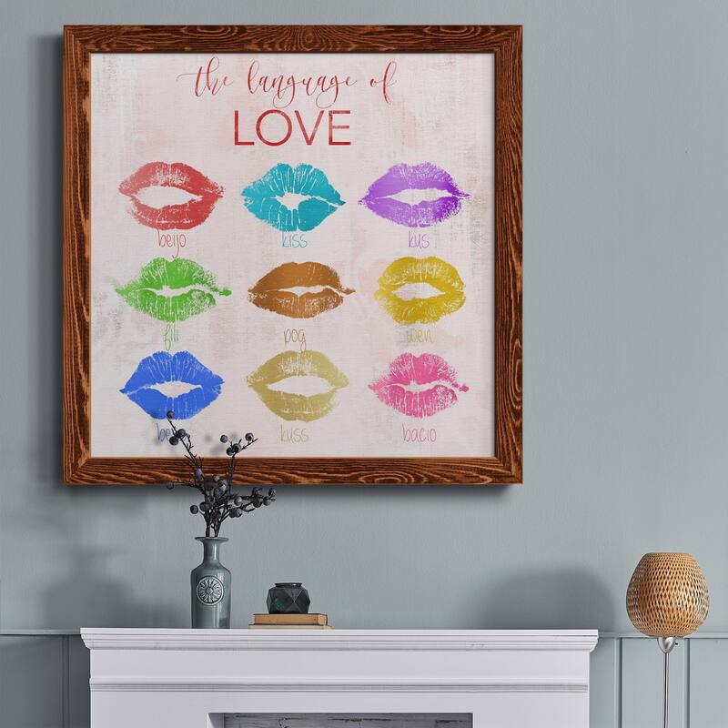 Rainbow Kiss-Premium Framed Canvas - Ready to Hang