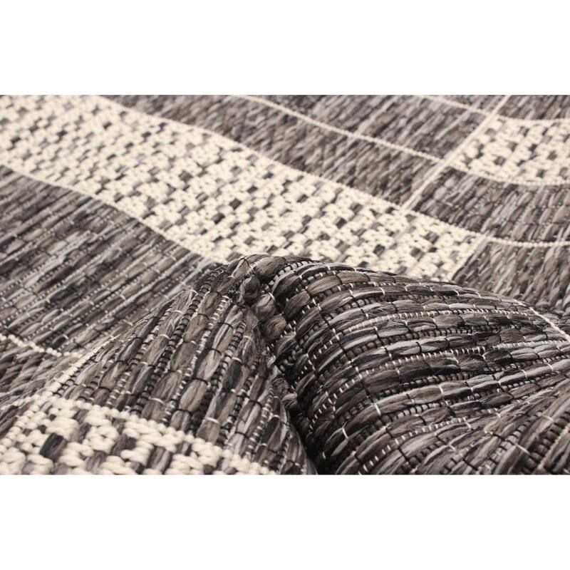 ECARPETGALLERY Machine Woven Bodhi Taupe Area Rug