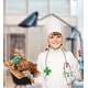 preview thumbnail 4 of 4, DolliBu Sleeping Moose With Pillow Doctor Plush with Cap and Face Mask - 10 inches