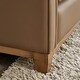 preview thumbnail 4 of 3, Ergo Taupe Leather Loveseat