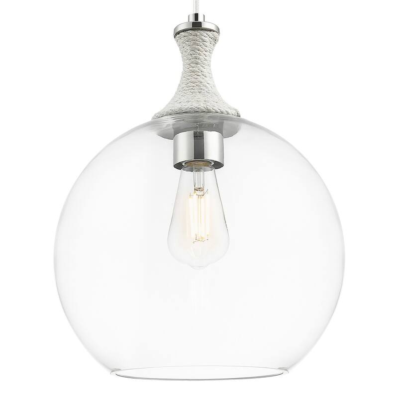 Innovations Lighting 415-1PR-G122-12 Astor 12" Wide Rope Detailed Cord - Polished Nickel