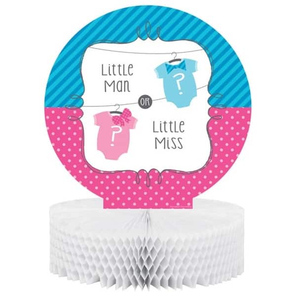 Club Pack of 12 Bow or Bowtie? Gender Neutral Honeycomb Baby