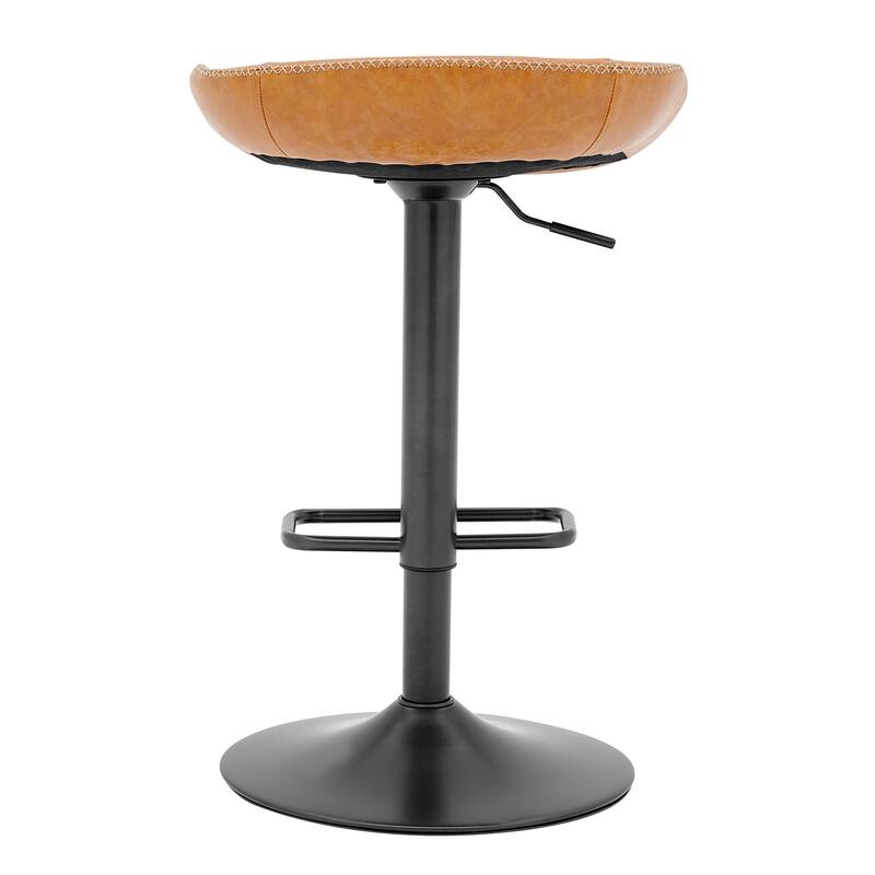 NPD Furniture Rogue KD Faux Leather Gaslift Bar Stool (Set of 2)