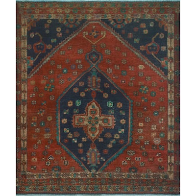 Noori Rug Vintage Distressed Willibro Rust/Navy Rug - 5'0" x 6'0"