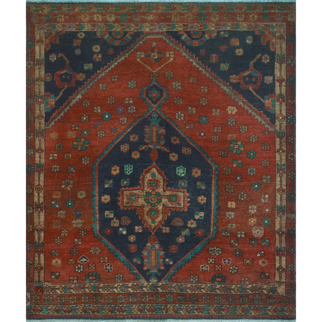 Noori Rug Vintage Distressed Willibro Rust/Navy Rug - 5'0" x 6'0"