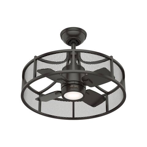 Hunter Seattle Ceiling Fan with LED Light Kit and Wall Control